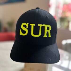 S.U.R. Baseball Cap in Black and Bright Yellow - Sexy Unique Restaurant - S/M